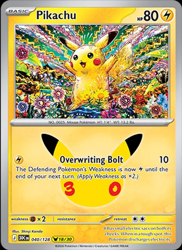Pikachu - 040/128