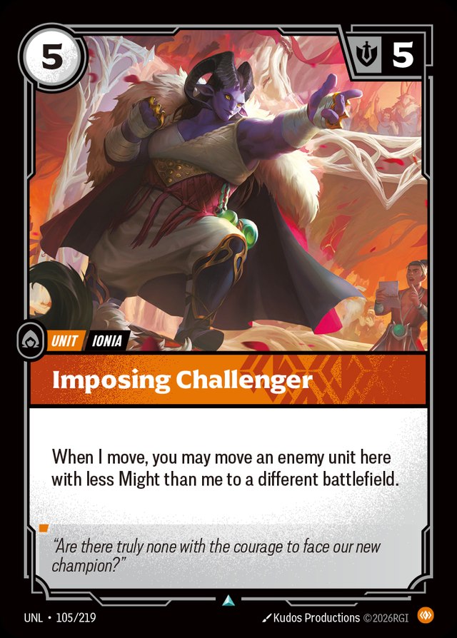Imposing Challenger