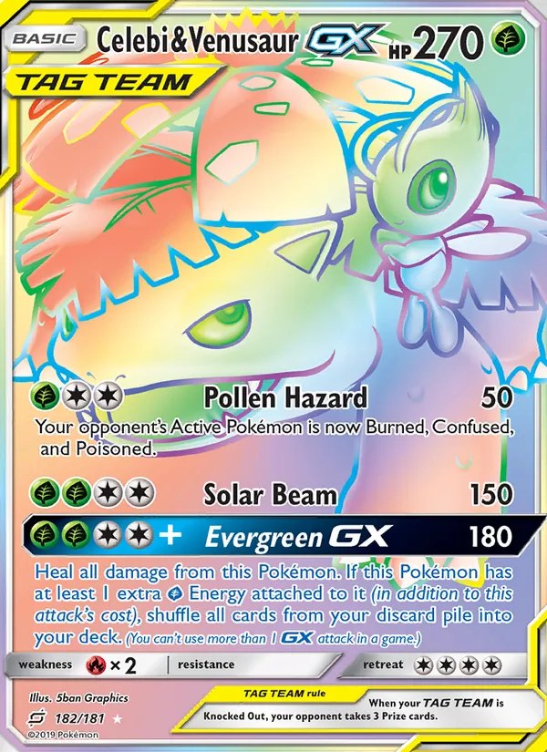 Celebi & Venusaur GX (Secret)
