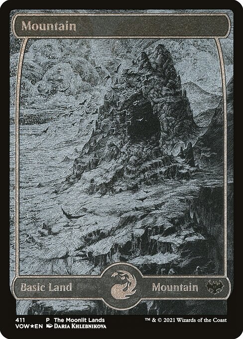 Mountain (Moonlit Land) (Foil Etched)