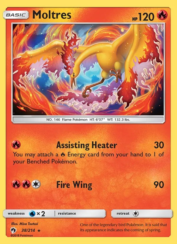 Moltres - 38/214 (#46 Charizard Stamped)