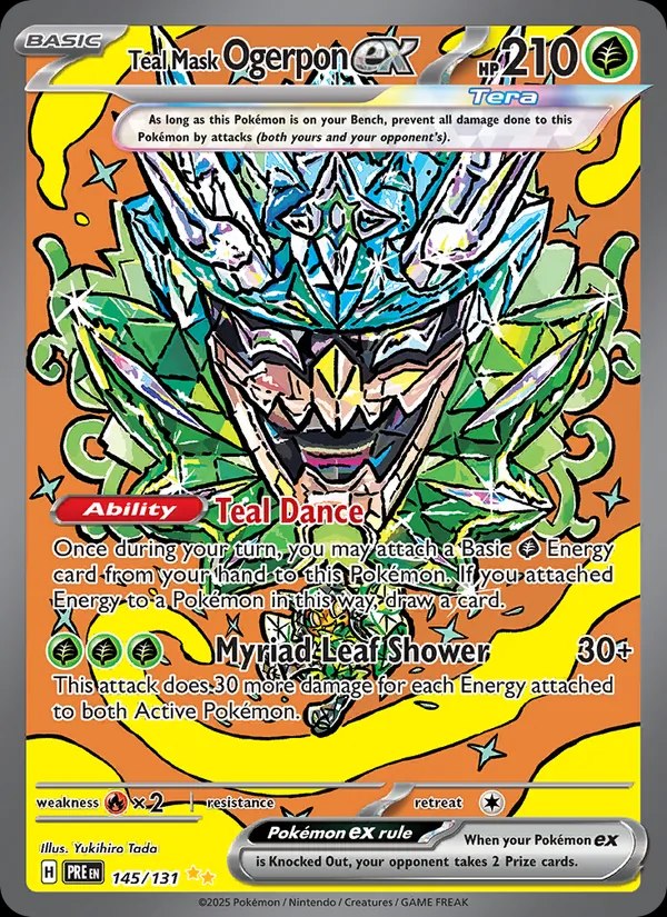 Teal Mask Ogerpon ex - 145/131