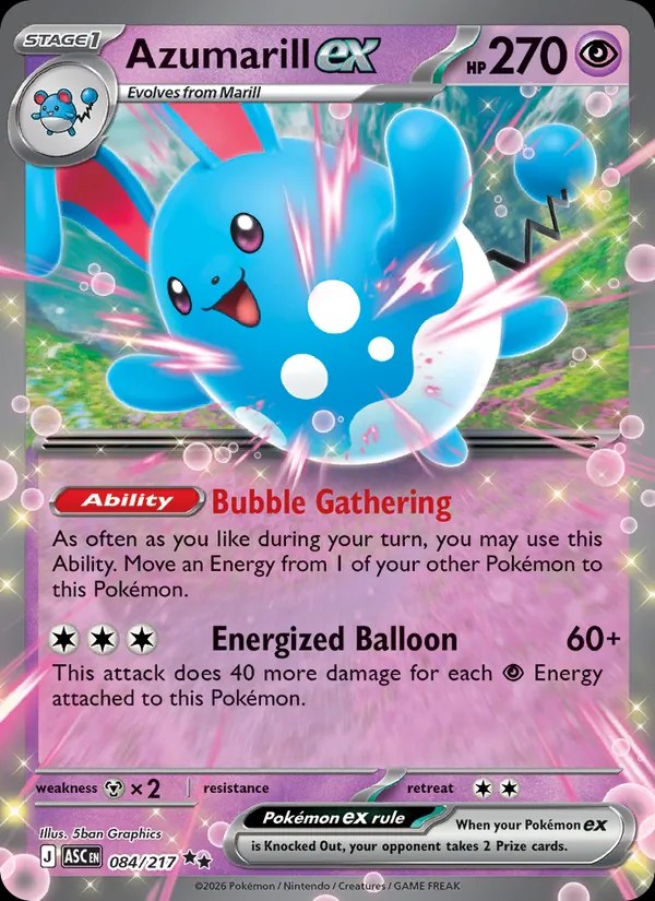Azumarill ex (Mirror Holo)