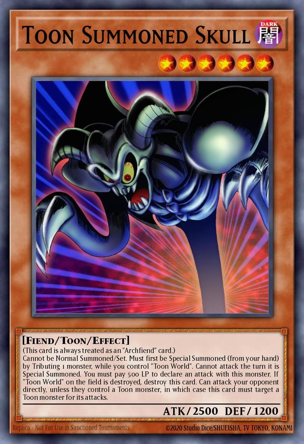 Toon Summoned Skull