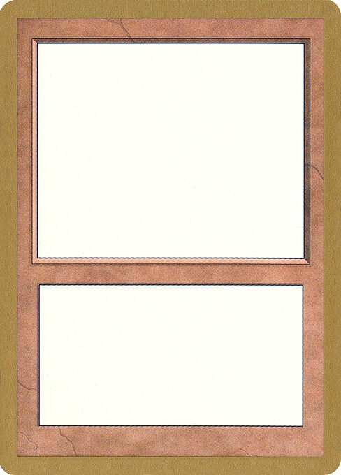 2000 World Championship Blank Card