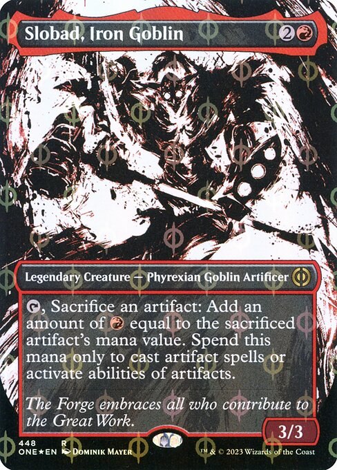 Slobad, Iron Goblin (Showcase) (Step-and-Compleat Foil)