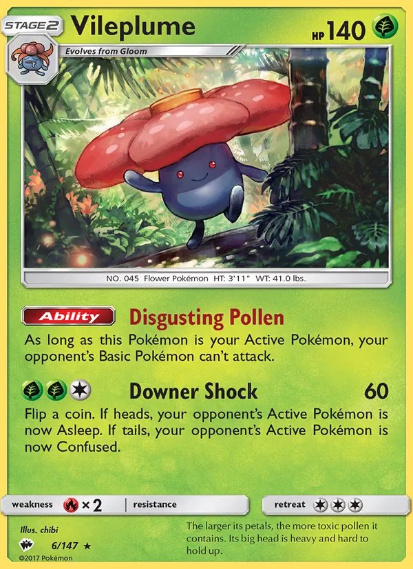 Vileplume - 6/147 (Prerelease Kit Exclusive)
