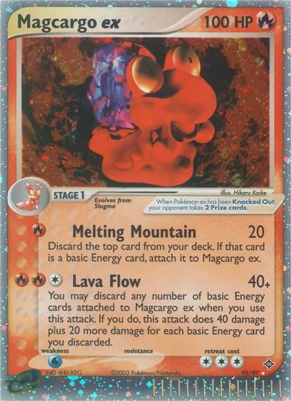 Magcargo ex (Mirror Holo)