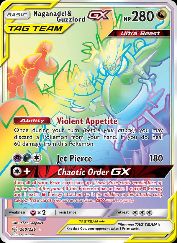 Naganadel & Guzzlord GX (Secret)