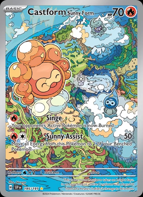 Castform Sunny Form - 195/191