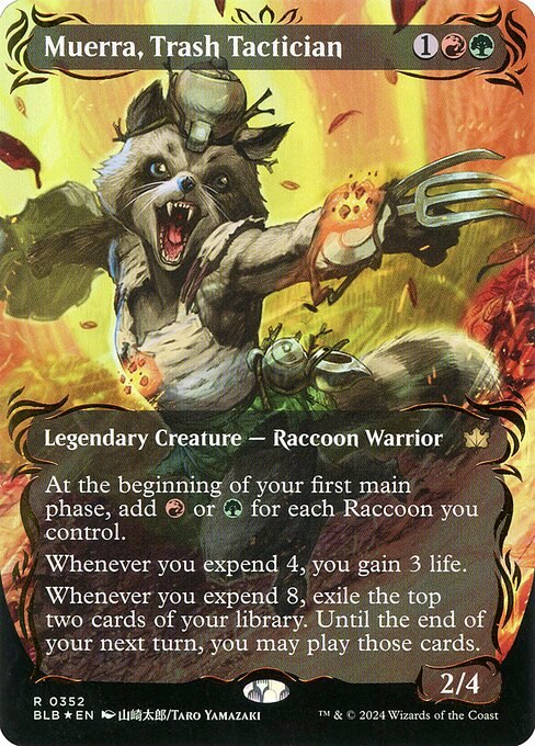 Muerra, Trash Tactician (Borderless) (Raised Foil)
