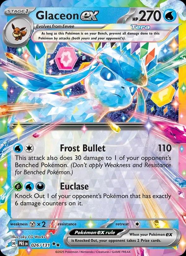 Glaceon ex (Mirror Holo)