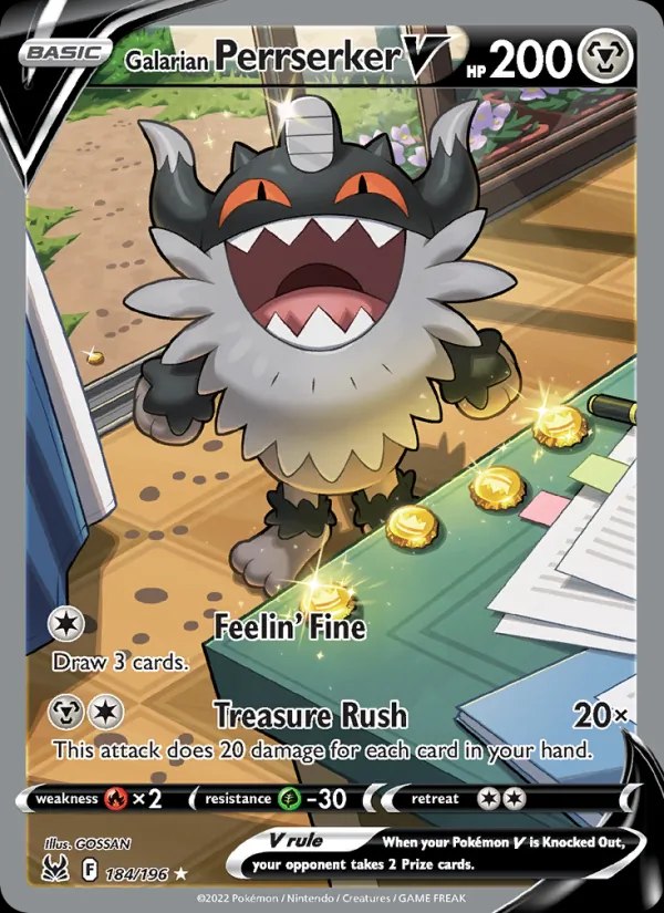 Galarian Perrserker V (Alternate Full Art)
