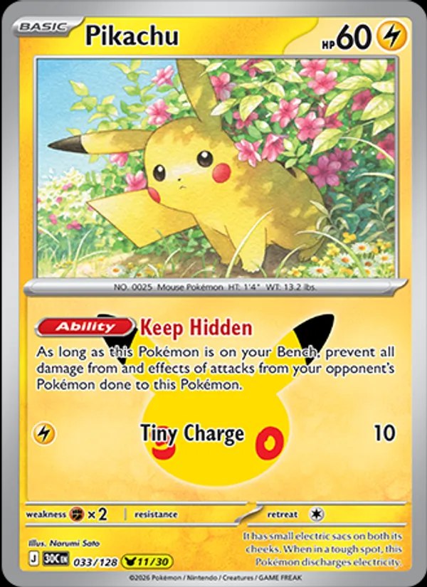 Pikachu - 033/128