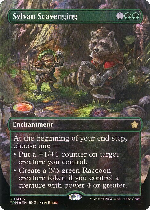 Sylvan Scavenging (Borderless) (Mana Foil)
