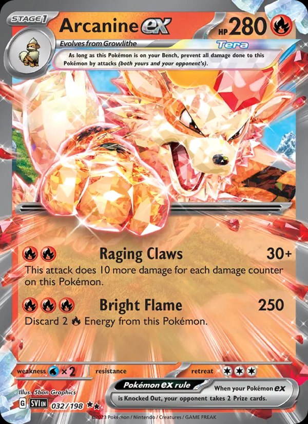 Arcanine ex - 032/198