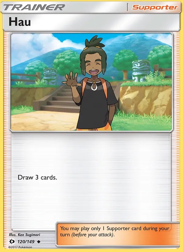 Hau - 120/149 (#13 Pikachu Stamped)
