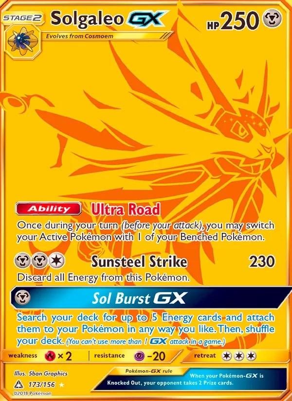 Solgaleo GX (Secret Rare)