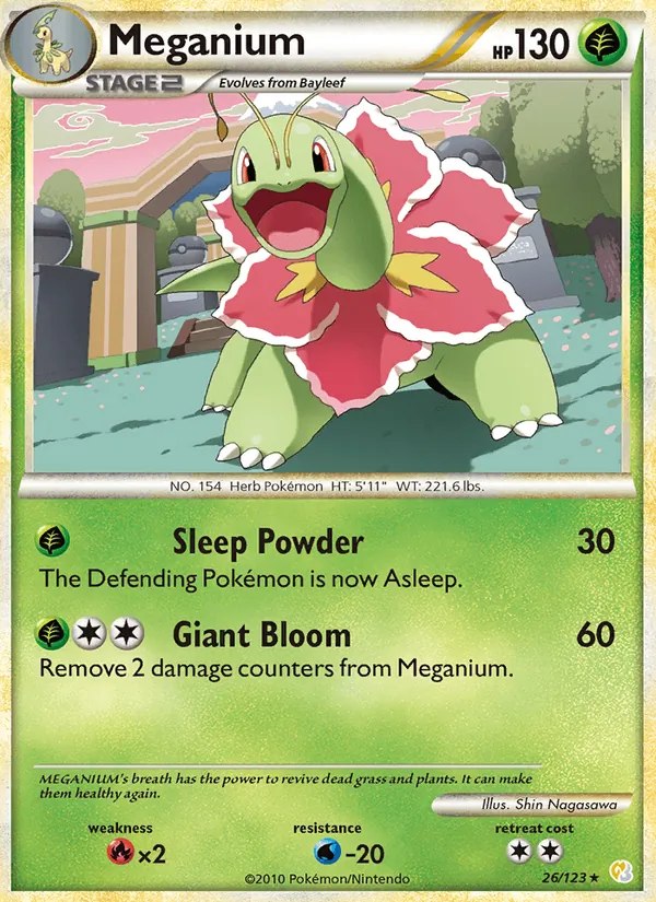 Meganium - 26/123 (Cosmos Holo)
