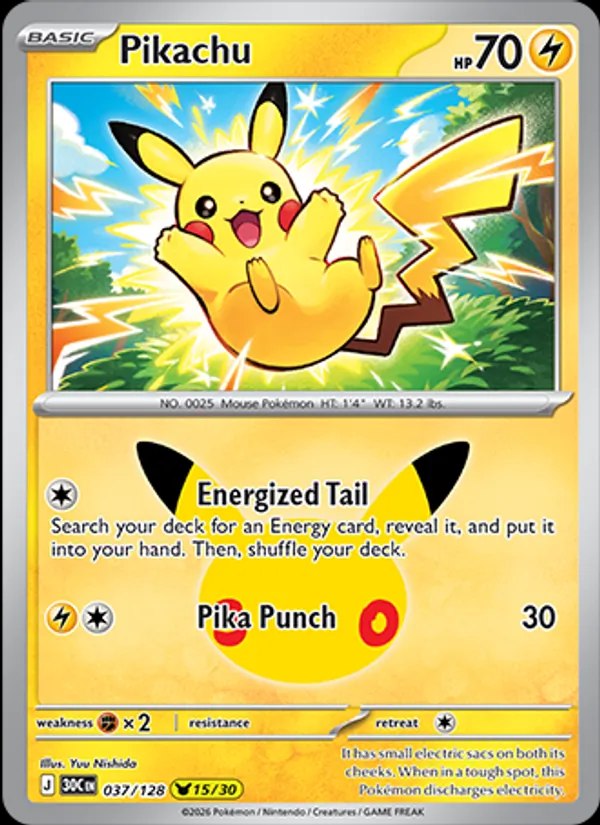 Pikachu - 037/128
