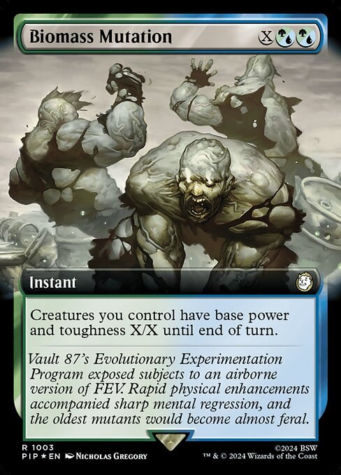 Biomass Mutation (Extended Art) (Surge Foil)