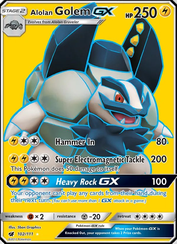 Alolan Golem GX (Full Art)