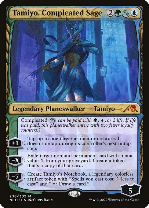 Tamiyo, Compleated Sage (Phyrexian) (Foil Etched)