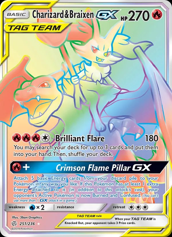 Charizard & Braixen GX (Secret)