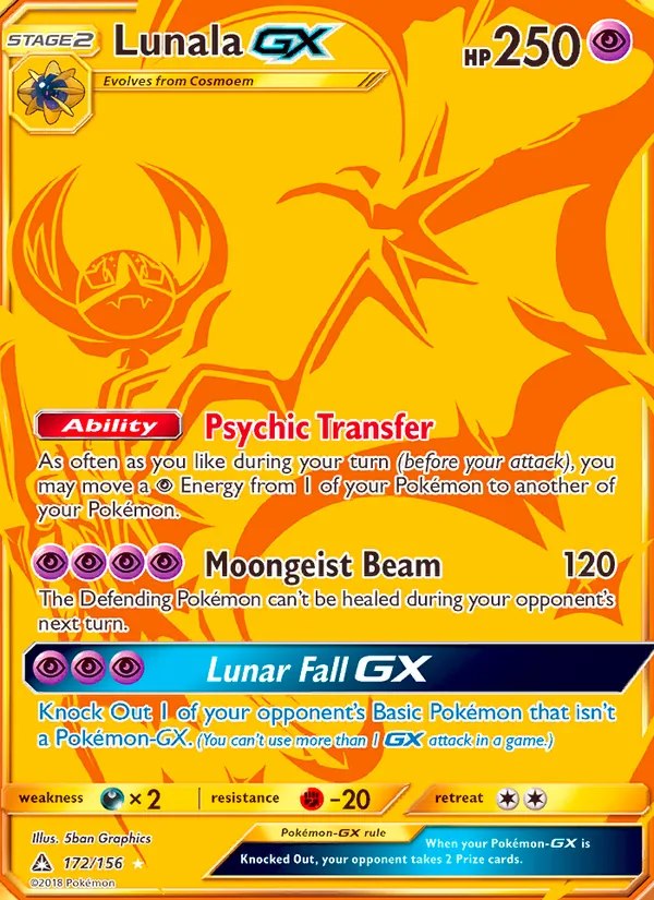 Lunala GX (Secret Rare)