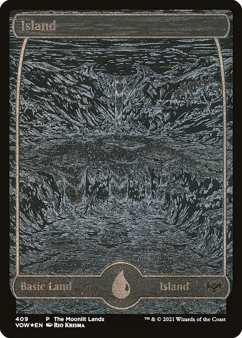 Island (Moonlit Land) (Foil Etched)