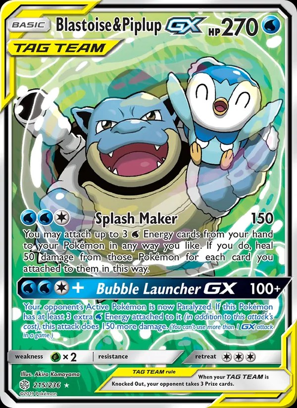 Blastoise & Piplup GX (Alternate Full Art)