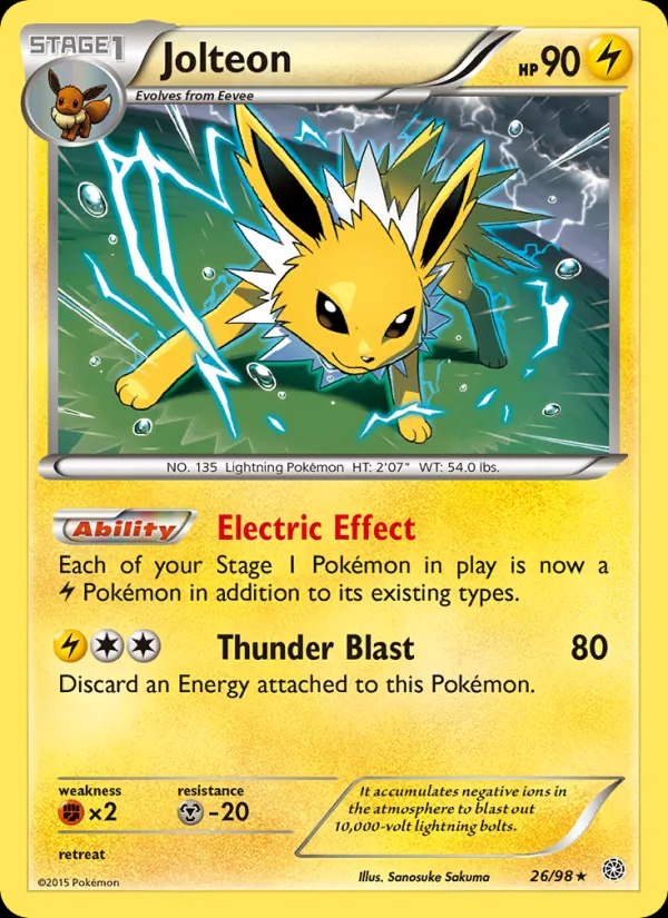 Jolteon - 26/98 (Cosmos Holo)