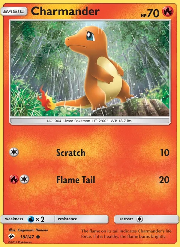Charmander - 18/147 (#42 Charizard Stamped)
