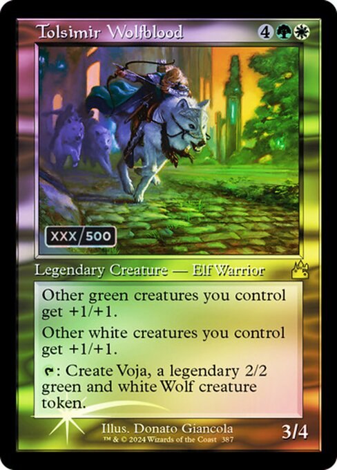 Tolsimir Wolfblood (Retro Frame) (Serial Numbered)