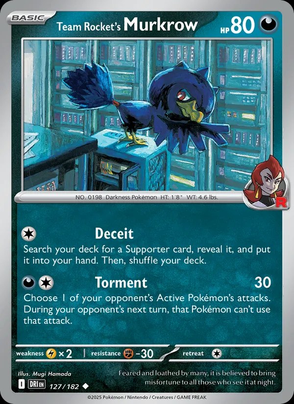 Team Rocket's Murkrow - 127/182