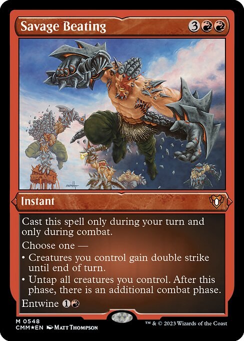 Savage Beating (Foil Etched)