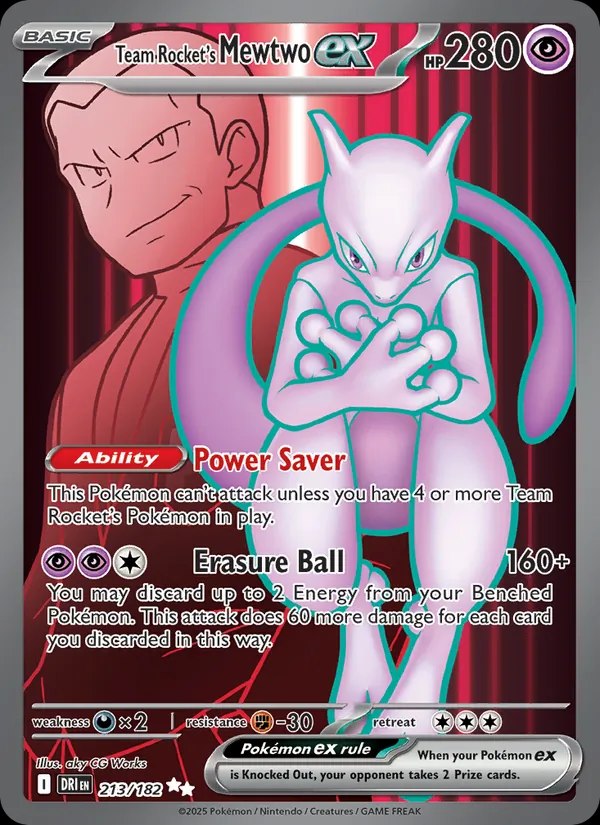 Team Rocket's Mewtwo ex - 213/182