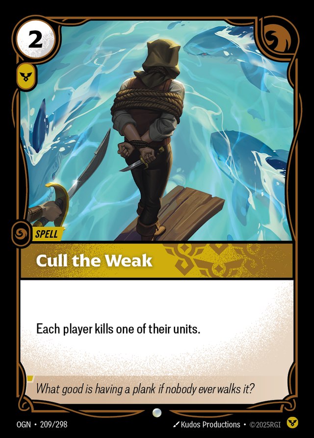 Cull the Weak