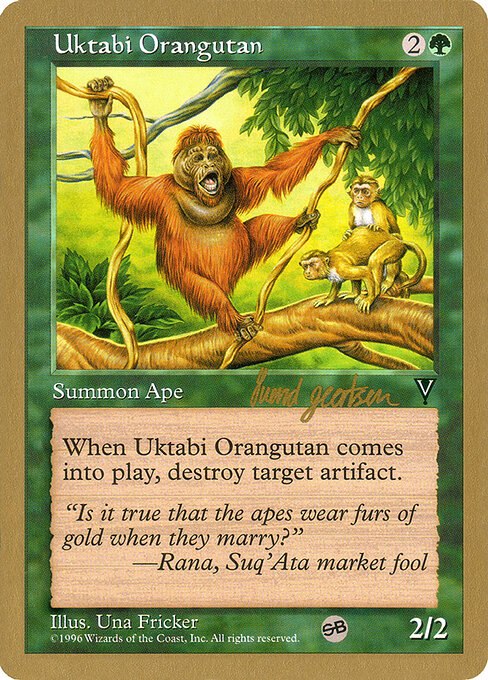 Uktabi Orangutan - 1997 Svend Geertsen (VIS) (SB)