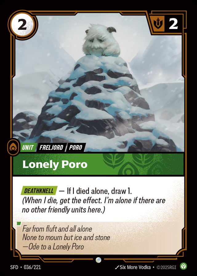 Lonely Poro