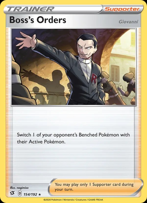 Boss's Orders - 154/192 (#44 Pikachu Stamped)