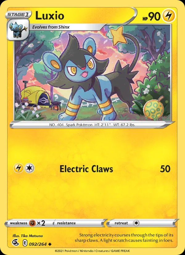 Luxio - 092/264 (#53 Pikachu Stamped)