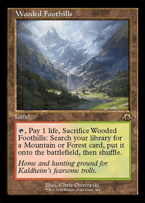 Wooded Foothills (Retro Frame)