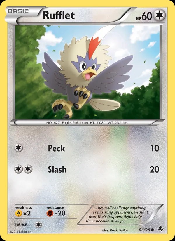 Rufflet - 076/086 (Master Ball Pattern)