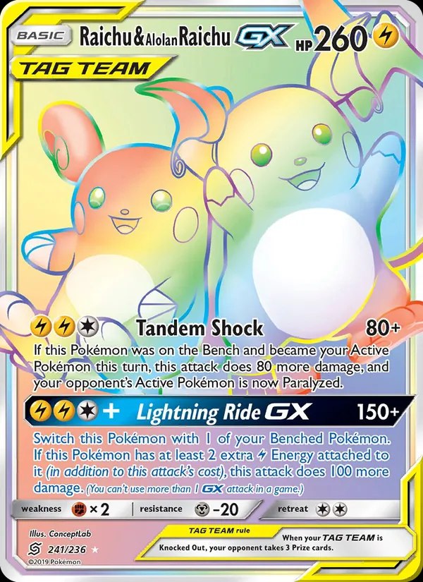 Raichu & Alolan Raichu GX (Secret)