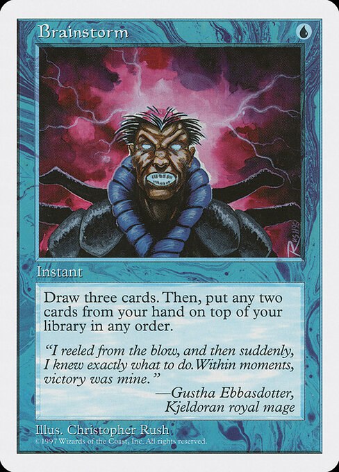 Brainstorm (JP Alternate Art) (Foil Etched)