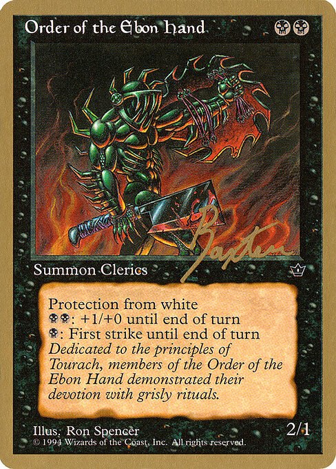 Order of the Ebon Hand (Spencer) - 1996 George Baxter (FEM)