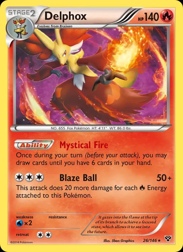 Delphox - 26/146 (Cosmos Holo)