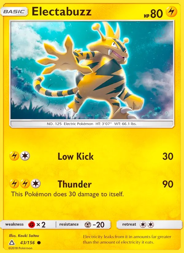 Electabuzz - 43/156 (#58 Pikachu Stamped)