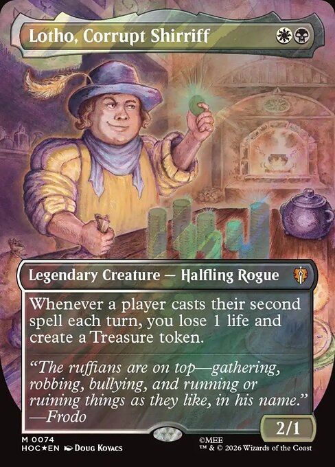 Lotho, Corrupt Shirriff (Borderless) (Surge Foil)